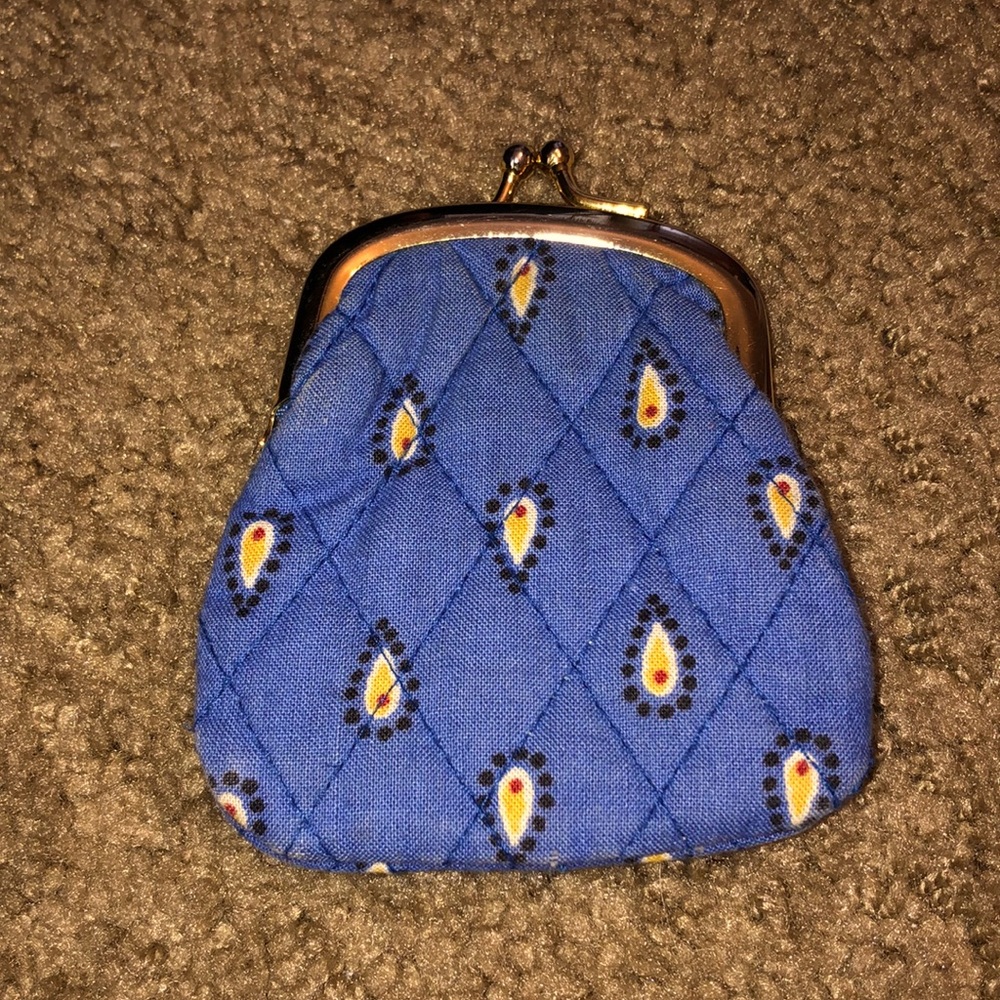Blue Vera Bradley Coin Purse